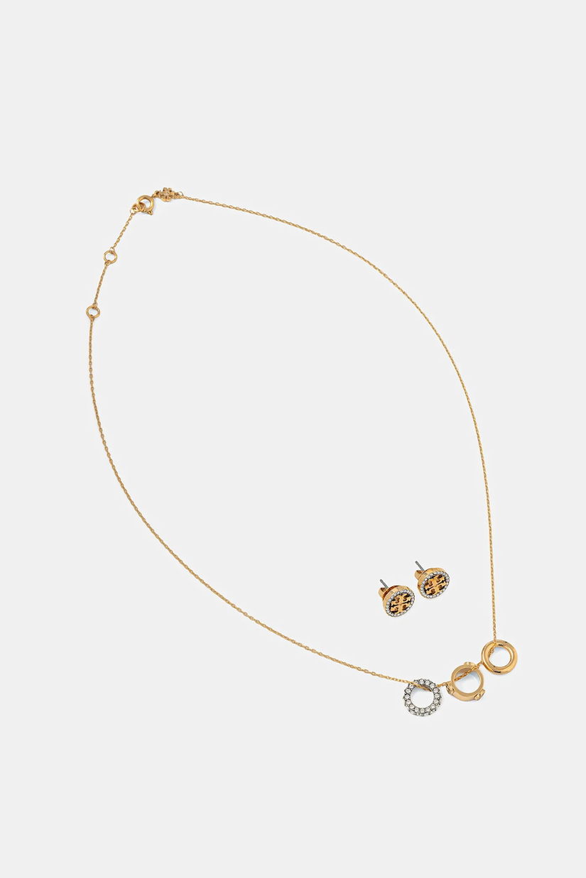 Tory Burch colier si cercei Miller Pave 2-pack 177663-783