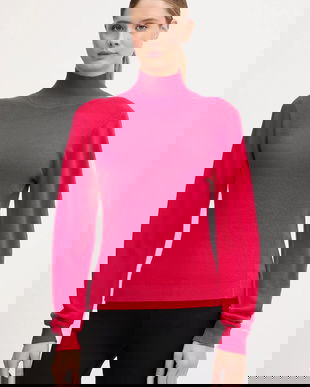 Sportalm pulover Walsall culoarea roz, light, cu turtleneck, 450212