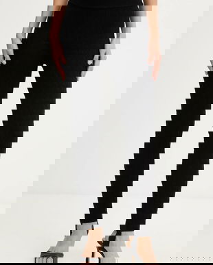 MICHAEL Michael Kors colanți culoarea negru, uni, MF530W7JWV