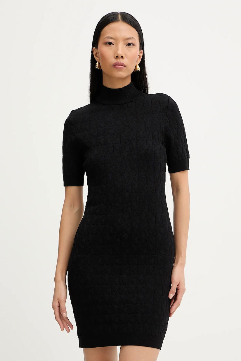 MICHAEL Michael Kors rochie culoarea negru, mini, mulată, MF58393JWV