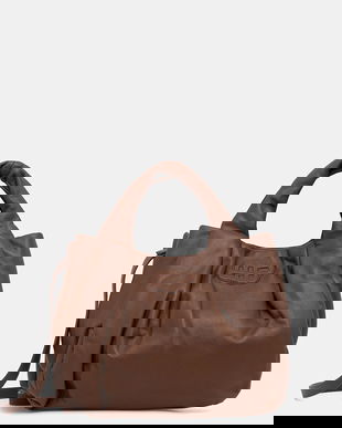 MUNTHE poșetă de piele LIX culoarea maro, 253194825358