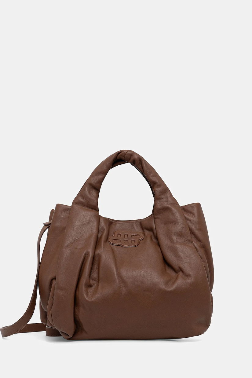 MUNTHE poșetă de piele LIX culoarea maro, 253194825358