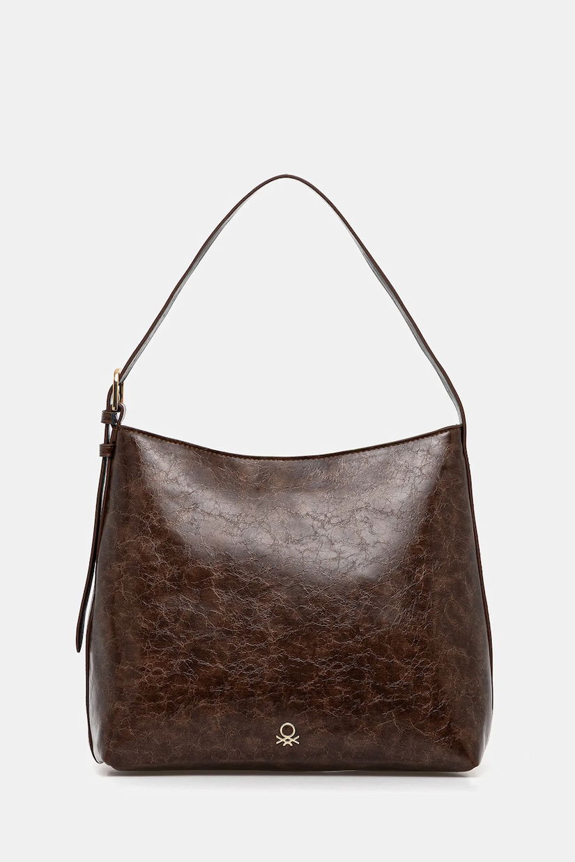 United Colors of Benetton poșetă culoarea maro, 66EYDY08T