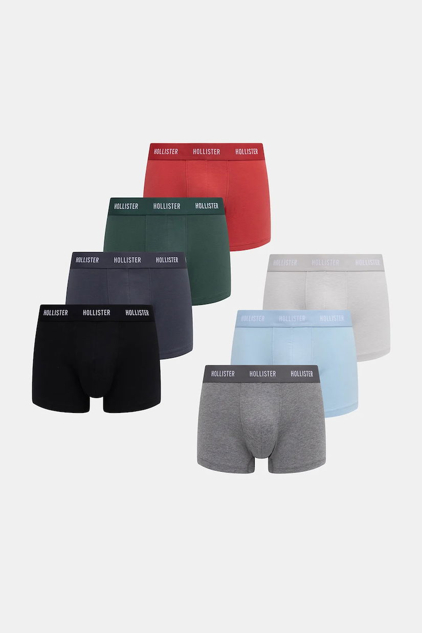 Hollister Co. boxeri 7-pack culoarea roșu, KI314-5032-200