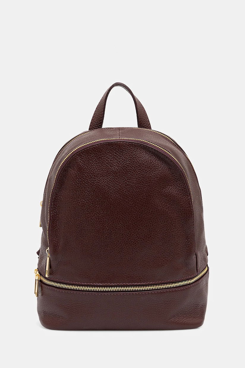 Answear.LAB ghiozdan de piele culoarea bordo, mic, neted