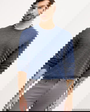 BOSS pulover de lână culoarea violet, light, 50468239