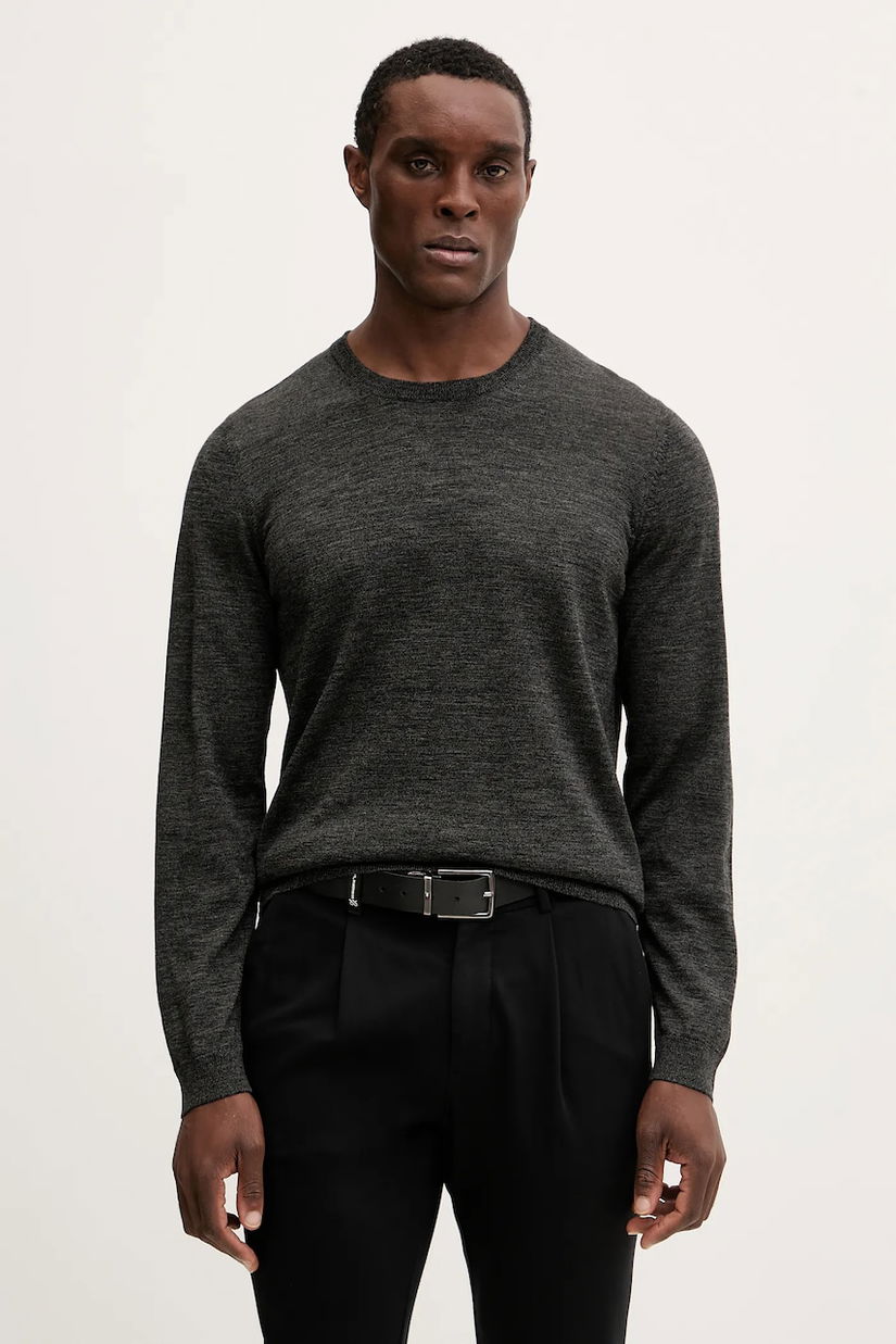 BOSS pulover de lână culoarea gri, light, 50468239