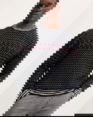 Mammut pulover de lână Mammut x Cabourn Direttissima culoarea bleumarin, călduros, 1014.07060