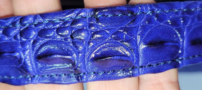 Geanta din piele print croco