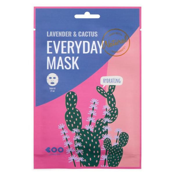 Masca de Fata Calmanta cu Lavanda si Flori de Cactus - Dearboo Everyday Mask, 27 g