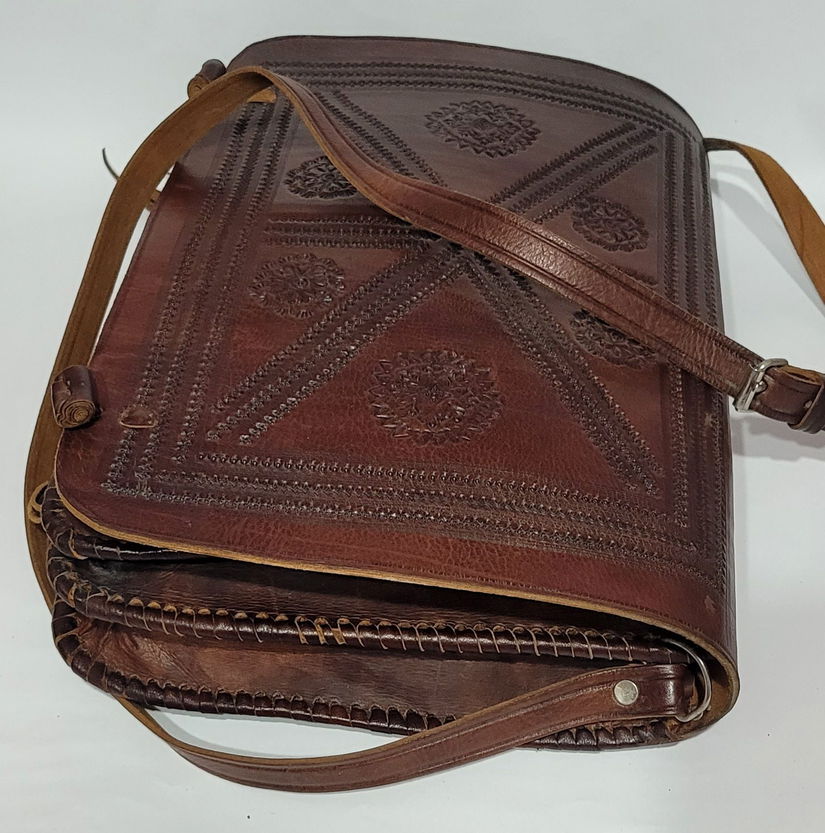 Geanta retro piele naturala