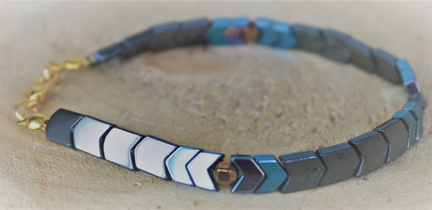 Bratara barbateasca/bratara unisex/bratara hematit/talisman de sanatate