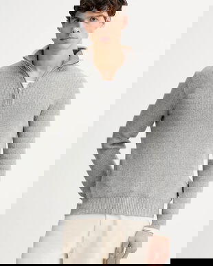 Marc O'Polo pulover din amestec de lână culoarea gri, cu turtleneck, 531516060370