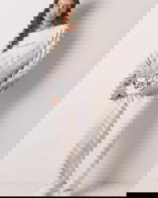 women'secret pijama SNOOPY culoarea gri, 3132170