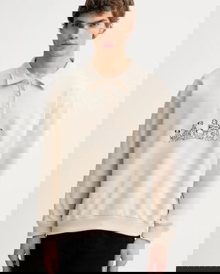 Kaotiko bluză culoarea bej, uni, AR006-02-M002