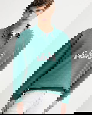 Kaotiko bluză culoarea verde, cu imprimeu, AR006-01-M002