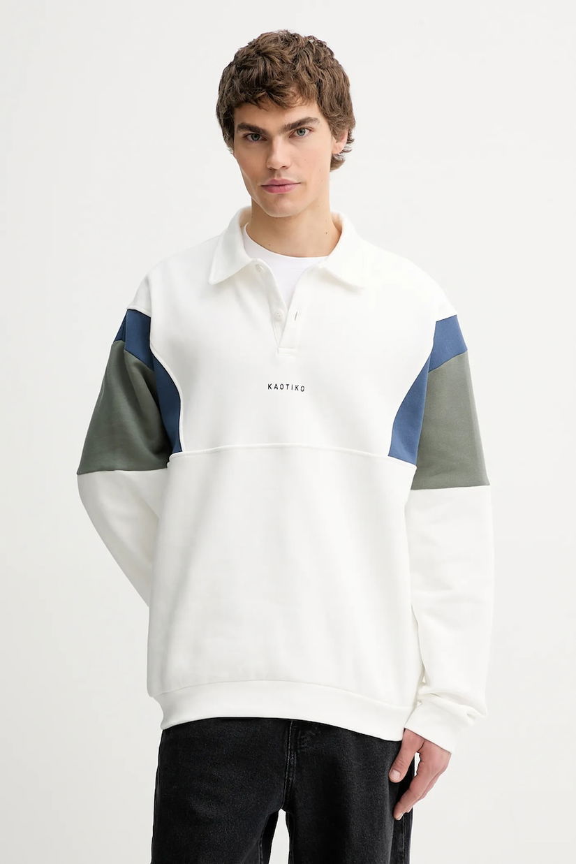 Kaotiko bluză culoarea alb, cu imprimeu, AR096-01-G002