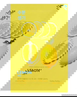 Masca Faciala cu Extract de Lamaie - Holika Holika Pure Essence Mask Sheet &ndash; Lemon, 23 ml