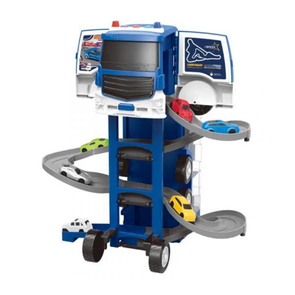 Set Camion de remorcare cu masini de Politie si parcare