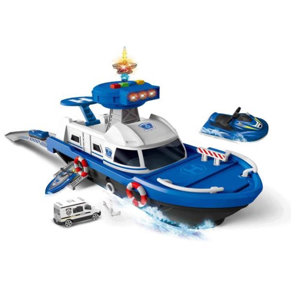 Barca de politie cu sunete si lumini Marine Police