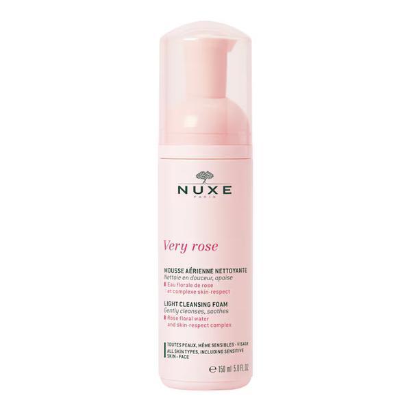 Spuma de curatare pentru toate tipurile de ten Nuxe Very Rose, 150 ml