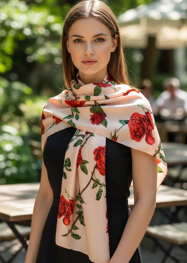 Eșarfa GARDEN ROSES