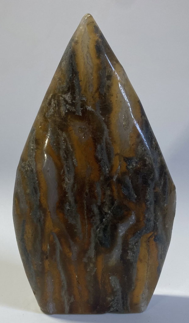 Fluorit-Agat - Sculptura piatra semipretioasa
