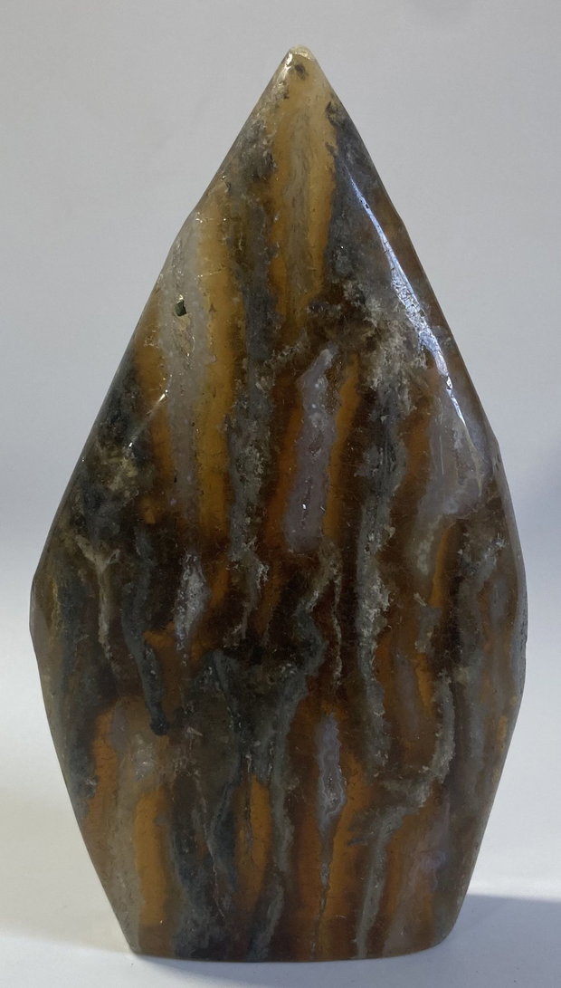 Fluorit-Agat - Sculptura piatra semipretioasa