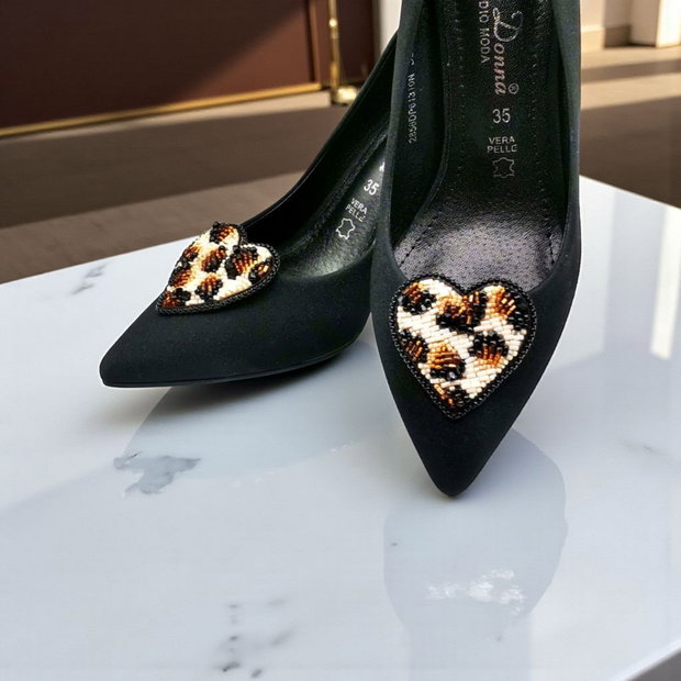 Accesorii pantofi - Inima de Leopard