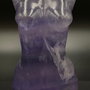 Fluorit Mov - Sculptura nud piatra semipretioasa
