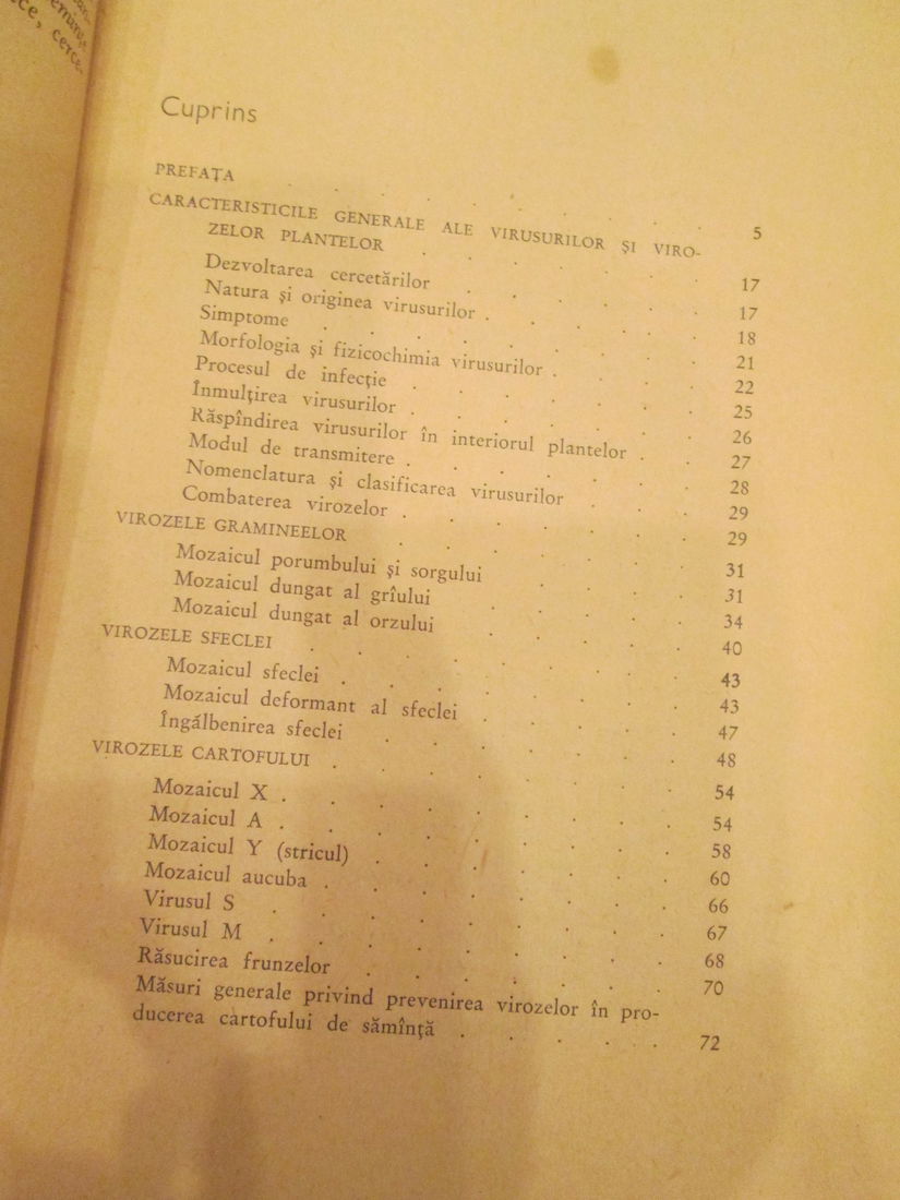 1967 Virozele plantelor agricole si combatere