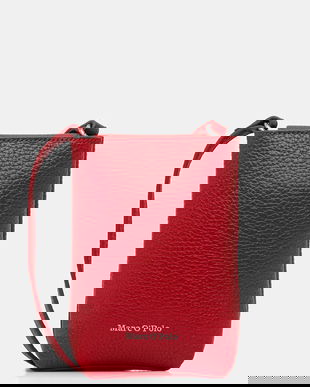 Marc O'Polo poșetă de piele culoarea roșu, 5000009285