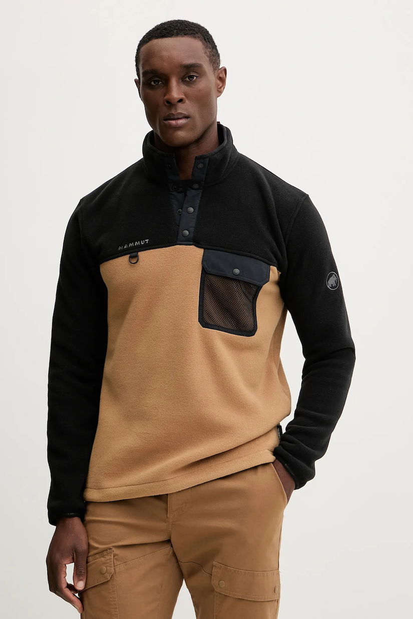 Mammut hanorac Moonstone Hybrid culoarea maro, uni, 1014.06120