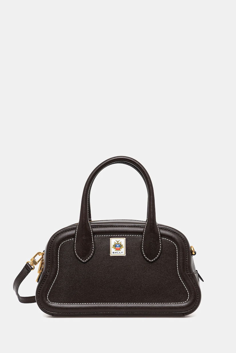 Bally poșetă de piele culoarea negru, WAS02L