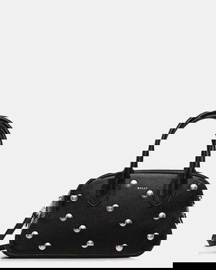 Bally poșetă de piele culoarea negru, WAS02L