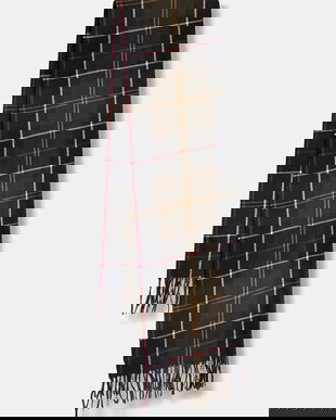 Barbour fular culoarea bordo, cu imprimeu, LSC0426