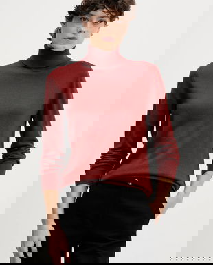 Sisley pulover light, cu guler, 11BAM201C