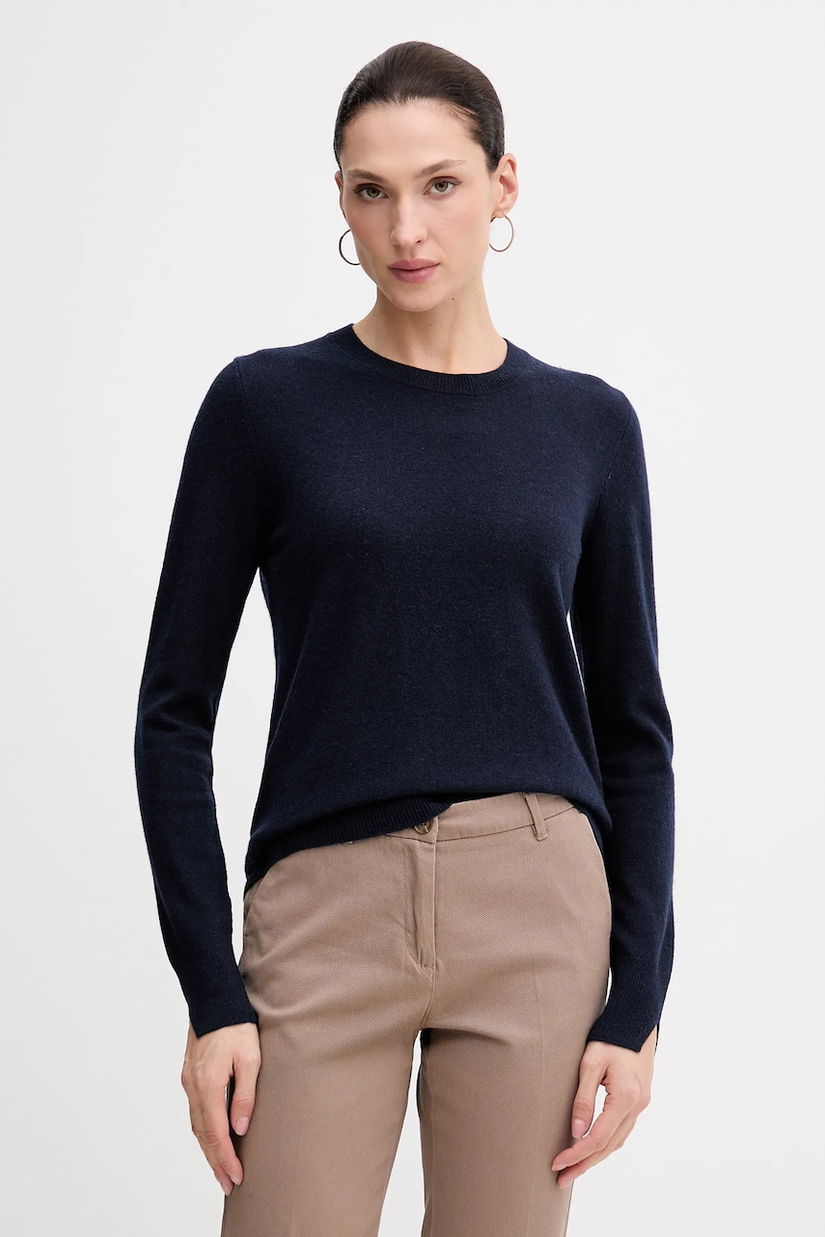 Sisley pulover culoarea bleumarin, light, 102HM100F