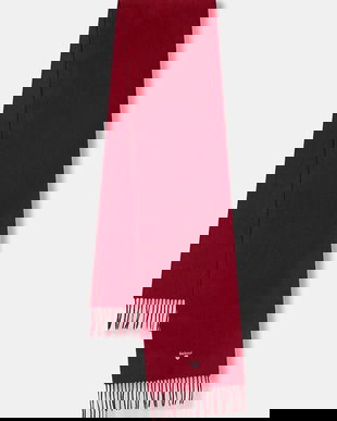 Barbour eșarfă de lână culoarea roșu, uni, USC0008