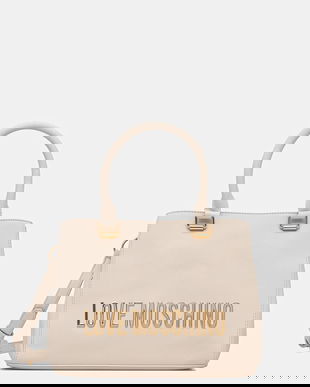 Love Moschino poșetă culoarea bej, JC4022PP0NKD0110