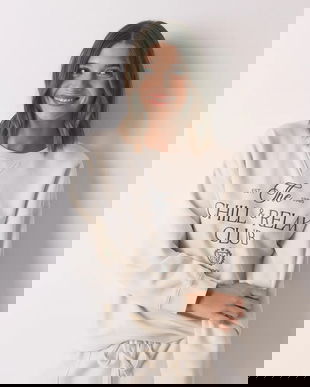 women'secret bluză culoarea bej, cu imprimeu, 3272291