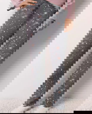 women'secret pantaloni pijama bumbac culoarea gri, bumbac, 3702282