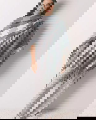 women'secret poncho culoarea gri, light, 5152863