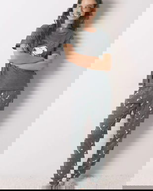 women'secret pijama SNOOPY culoarea gri, 3132165