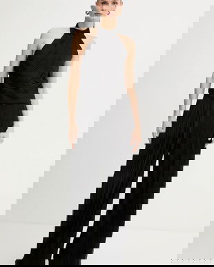 BOSS salopetă culoarea negru, cu decolteu rotund, 50549630