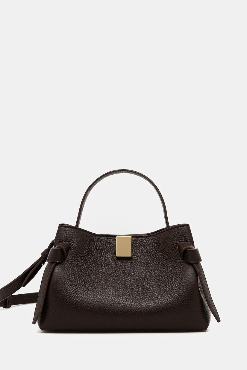 Yuzefi geantă de mână din piele intoarsa GYOZA