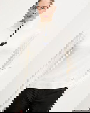 Rossignol pulover de lână JCC culoarea bej, cu turtleneck, RLOWO03