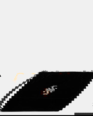 Tory Burch poșetă Kira Diamond culoarea negru, 177517-001