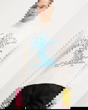 Rossignol pulover de lână JCC culoarea bej, cu turtleneck, RLOWO02