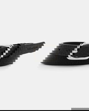 Marc O'Polo curea de piele culoarea negru, 5000009100